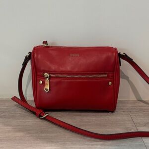 BCBG Vibrant Red Crossbody Bag